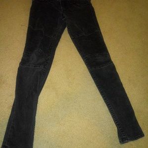 Ribbed true relefion skinny jeans